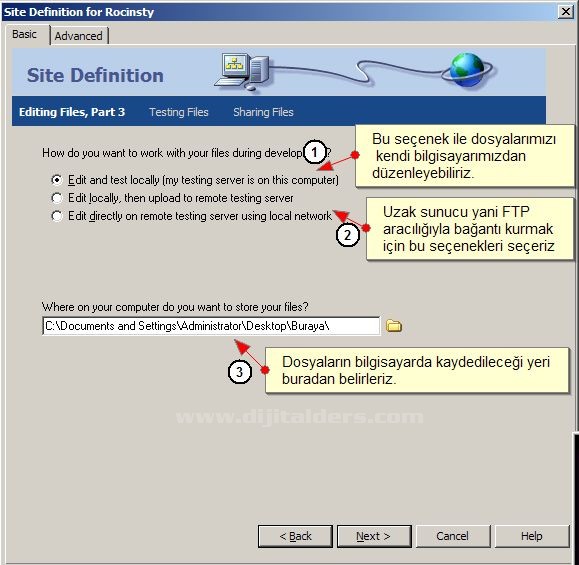 Site Tanımlama Basic Anlatım